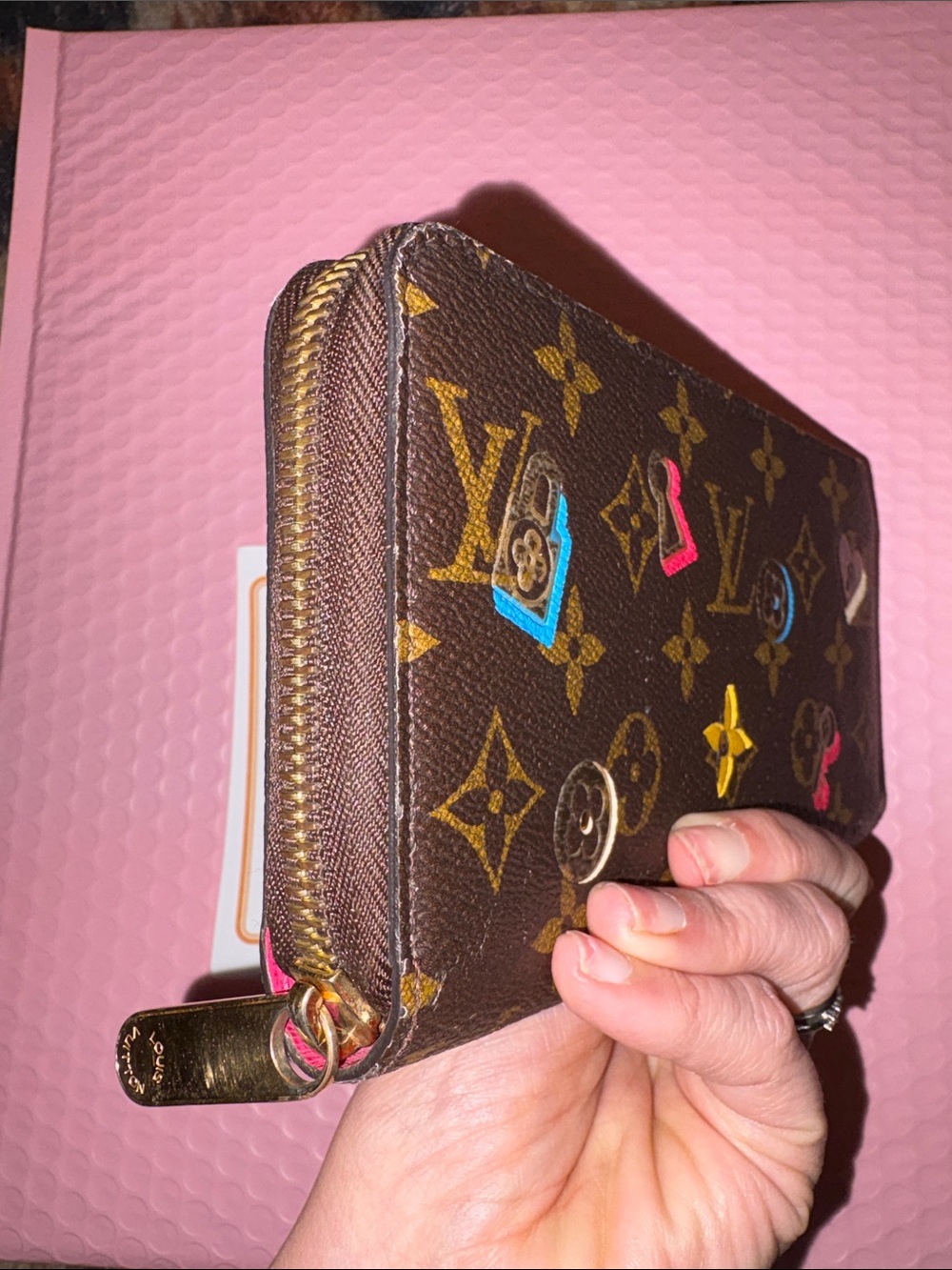 Louis vuitton Love Lock zip continental large wallet! - Picture 6 of 7